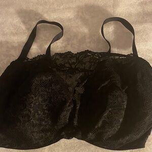 Soma Elegant Black Lace overlay underwire Bra